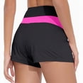 thumbnail image 4 of HCNTES Women High Waisted Swim Shorts - Bathing Suit Short Tummy Control Swimsuit Bottom Boy Shorts(Hot Pink,S), 4 of 6