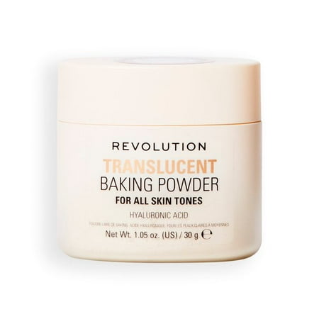 Revolution Loose Baking Powder – Translucent 30 g, Talc-Free, Brightening, Long-Lasting, Vegan & Cruelty-Free