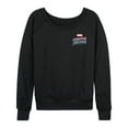 thumbnail image 2 of Marvel Captain America - Retro Distressed Flag - Women's French Terry Pullover Long Sleeve Shirt, 2 of 5