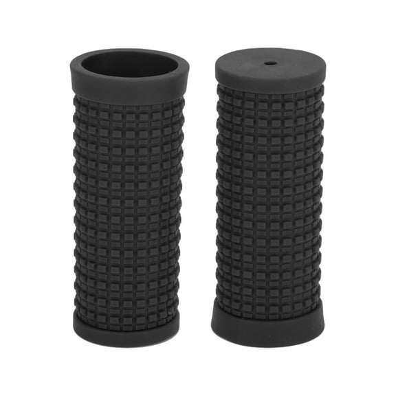 Unique Bargains Bike Handlebar Grips Covers 74mm Long Lightweight Bicycle End Grips Protector Black 1 Pair