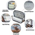 thumbnail image 4 of Standing Pencil Case with Base Large Capacity Stationery Pouch Pen Bag with Zipper for Women Men Brown Cow, 4 of 7