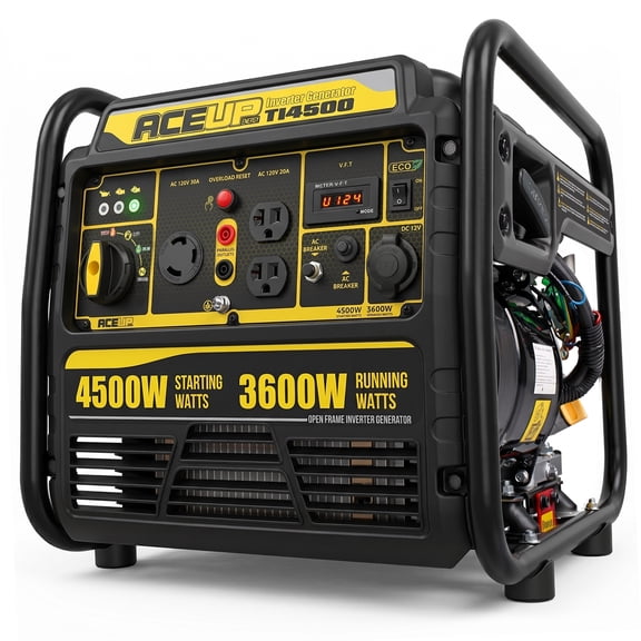 AceupEnergy 4500W Gasoline Inverter Generator,High Power,Long Runtime,4-Stroke,Hurrica,Heatwave ,Emergency Backup. Peak power 4500W, rated power 3600W | TI4500