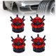 thumbnail image 5 of NUOLUX 4Ud Tapa Para De Neumático Auto Roja Con Y Protección Contra, 5 of 8