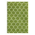 thumbnail image 3 of Unique Loom Trellis Shag Collection Area Rug - Ruby (4' x 6' Rectangle Green/Ivory), 3 of 12