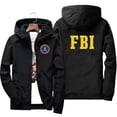 thumbnail image 2 of Nueva moda cremallera hombres mujeres sudaderas con capucha chaqueta estampado del FBI deporte Hip Hop Casual con cremallera Unisex de manga larga chaqueta con capucha abrigo Top 7XL, 2 of 4