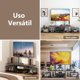 thumbnail image 3 of Mueble para TV Moderno con Soporte, Mesa de TV Grande con 2 Mesas Auxiliares Extraíbles Centro de Entretenimiento para Televisor de hasta 75 Pulgadas, Mueble para Television, Sala, Dormitorio, 3 of 8