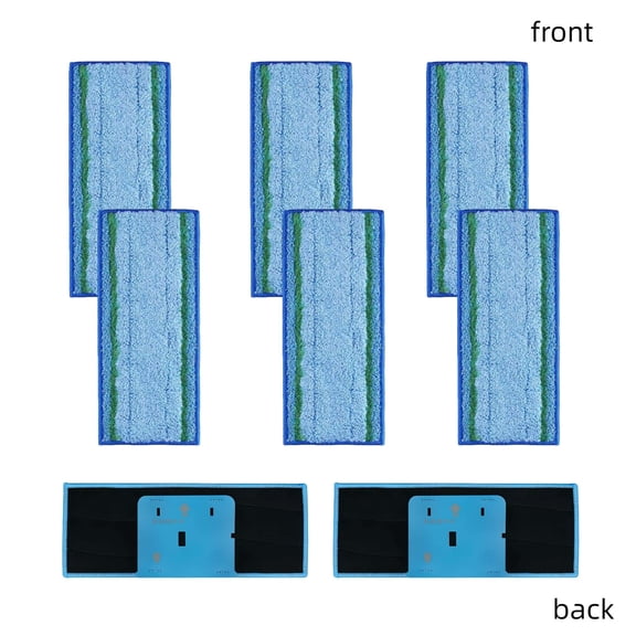 8 Pack Mop Pads Replacement, Compatible with iRobot Braava Jet M6 Ultimate Robot Mop, Washable Microfiber Floor Mop Pads for Wet Hard Floor Cleaning