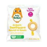 Baby Bellies Organic Sweetcorn Round-a-bouts Snack, 0.42 oz Bag