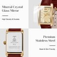 thumbnail image 2 of Bomieux Watches for Woman Dainty Elegant Womens Watches with Leather Strap Classic Vintage Retro Square Ladies Quartz Watches Gifts for Women, 2 of 8