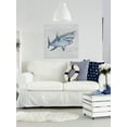 thumbnail image 3 of Marmont Hill Great Blue Shark Canvas Wall Art, 3 of 7