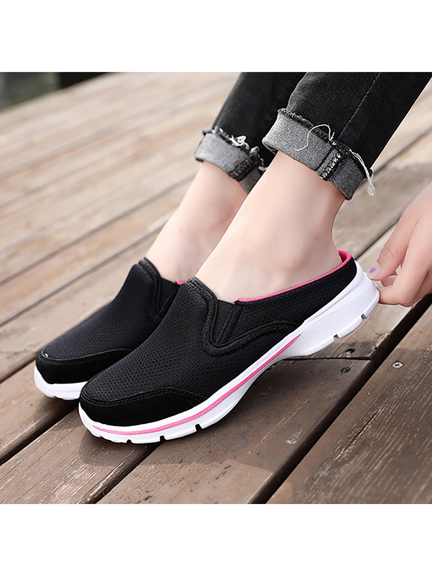 backless shoes with arch support