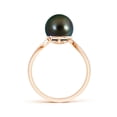 thumbnail image 2 of ANGARA Tahitian Cultured Pearl Bypass Ring in 14K Rose Gold for Women | June Birthstone, Birthday, Anniversary, Jewelry Gift for Women | Pearl Ring, 2 of 8
