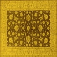 thumbnail image 1 of Ahgly Company Machine Washable Indoor Square Oriental Yellow Industrial Area Rugs, 7' Square, 1 of 4