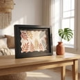 thumbnail image 4 of Unique Bargains MDF Wood Cute Wavy Picture Frame Black 4" x 6", 4 of 6