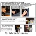 thumbnail image 4 of Stove Counter Cover 304 Stainless Steel Spring Loaded Easy Install for Kitchen Oven Range Desk Washer Dryer Seam Filler with No Tape No Hardware Required, 4 of 7