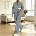 thumbnail image 2 of successthop Sweatsuits for Women with Zipper 2 Piece Long Sleeve Sweatshirt Fleece Sweatpant Solid Tracksuit with Pocket, 2 of 6