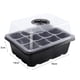thumbnail image 3 of Bandeja De Jardín Caja de 12 agujeros para cultivo de semillasbandeja para sembrar plantas de jardín de invernadero (negro), 3 of 3