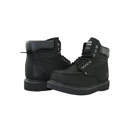 

Water Resistant Nubuck Leather Work Boots Insulated Ankle Boots Lace-Up Work Shoe