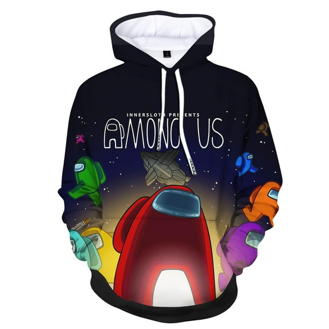 BAMAIA Among Us Merch Fun Teen Sweat à Capuche Confortable Classique Garçon Fille