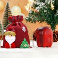 thumbnail image 4 of Suministros de Decoración Navideña Bolsas de Lino con Forma de Manzana Bolsas de Dulces Bolsas de Regalo con Estampado de Dibujos Animados Bolsas Navideñas Bolsas de Almacenamiento Pequeñas, 4 of 6