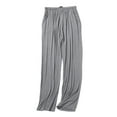 thumbnail image 2 of 2 Pack L-4X Plus Size Pajama Pants for Men with Pocket Big & Tall Soft-Modal Straight Wide Leg Elastic Waist Casual Solid Color Loungewear Pajamas Pant, 2 of 8