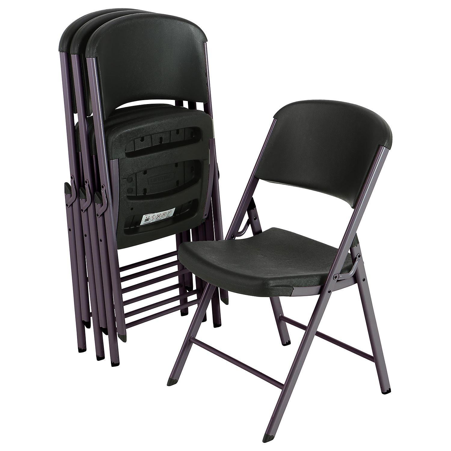 Lifetime Commercial Grade Contoured Folding Chair, 4 Pack