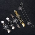 thumbnail image 2 of 6 Pièces Rétro Cardigan Clip Pull Collier Clip Fleurs Antiques Motif Châle Clips Robes Châle Clip pour les Femmes Filles, 2 of 4