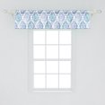thumbnail image 2 of Ambesonne Watercolor Window Valance, Moroccan Element, 54" X 12", Sea Green Violet Blue, 2 of 3