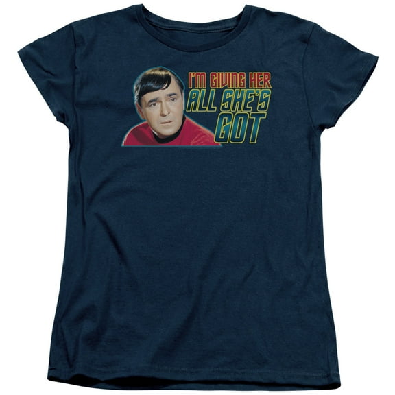 Star Trek All Shes Got Women's T-Shirt Navy