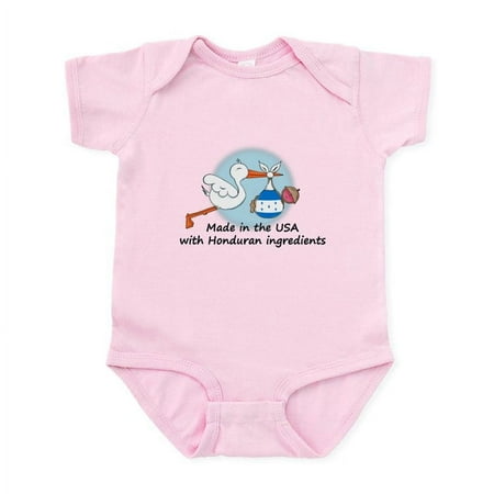 

CafePress - Stork Baby Honduras USA Infant Bodysuit - Baby Light Bodysuit Size Newborn - 24 Months