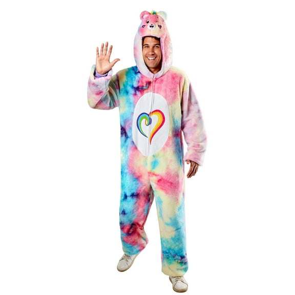 Care Bears Togetherness Bear Comfy Wear Zipsters Costume for Adults by Rubies, Unisex Small/Medium