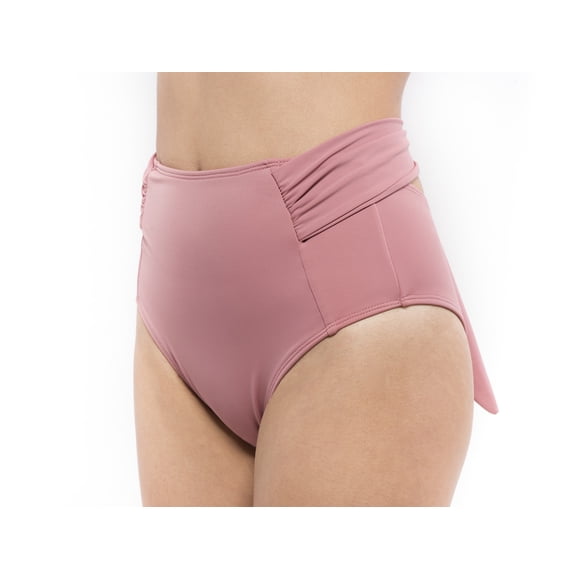 BOTTOM ALTO TRAJE DE BAÑO AZUL TURQUESA SW DAMA PALO DE ROSA XL