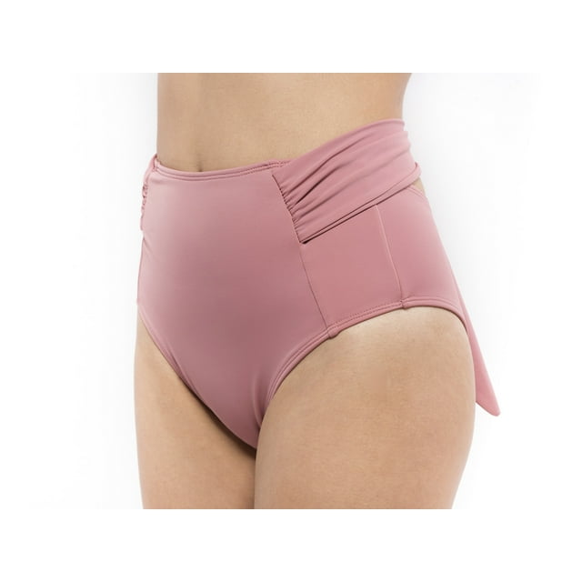 BOTTOM ALTO TRAJE DE BAÑO AZUL TURQUESA SW DAMA PALO DE ROSA XL