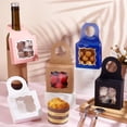 thumbnail image 2 of 20 Pcs Wine Bottle Box with Window Hanging Gift Boxes 5 Colors Paper Wine Bottle Tags Champagne Bottles Boxes for Candy Chocolate Cookies Favors Gifts 3.5x3.5x1.2 Inches CON-PH0003-04 Colorful, 2 of 6