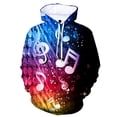 thumbnail image 2 of Sudadera con capucha con estampado 3D de notas musicales divertidas para hombre, sudaderas con patrón de personalidad, sudaderas con capucha de calle geniales de otoño, sudaderas con capucha de manga, 2 of 5