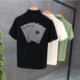 thumbnail image 5 of Camiseta con cuello y estampado de estilo gótico Y2k para hombre, estilo grunge, polos con dibujos, manga corta y estilo elegante, 5 of 5
