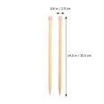 thumbnail image 2 of MRLESS Healifty Bamboo Knitting Needles 10mm (2pcs), 2 of 7