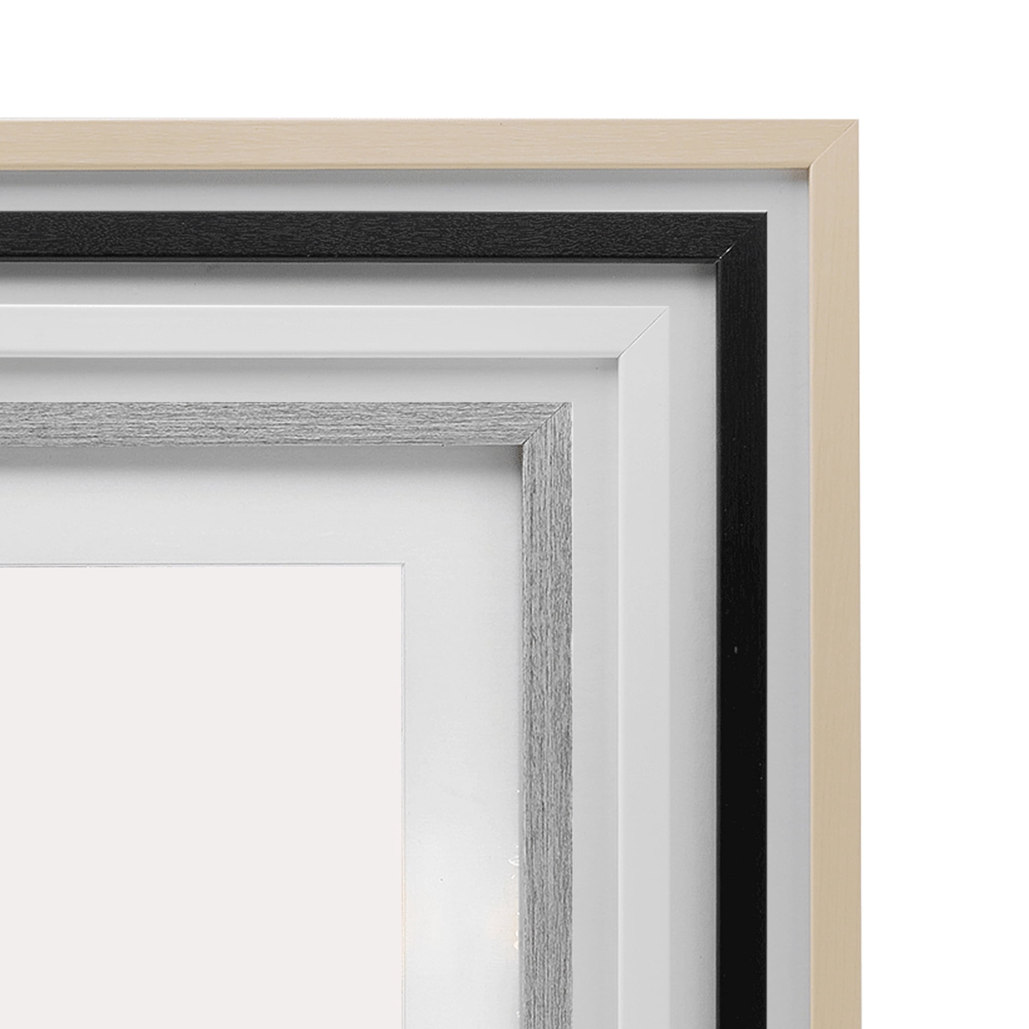 Whether You Get Back Up Gray Framed Print Under Glass, design by Marcus Prime