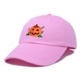 thumbnail image 4 of DALIX Jack-O-Lantern Halloween Pumpkin Hat Boys Girls Baseball Cap in Pink, 4 of 6