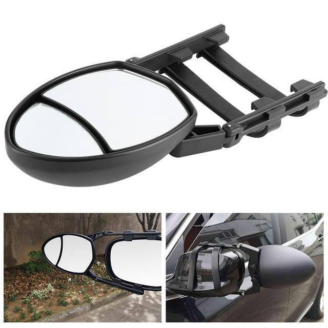 Espejo Retrovisor, Espejo De Remolque, Negro Para Reemplazo De Espejo Retrovisor De Camión Y Automóvil