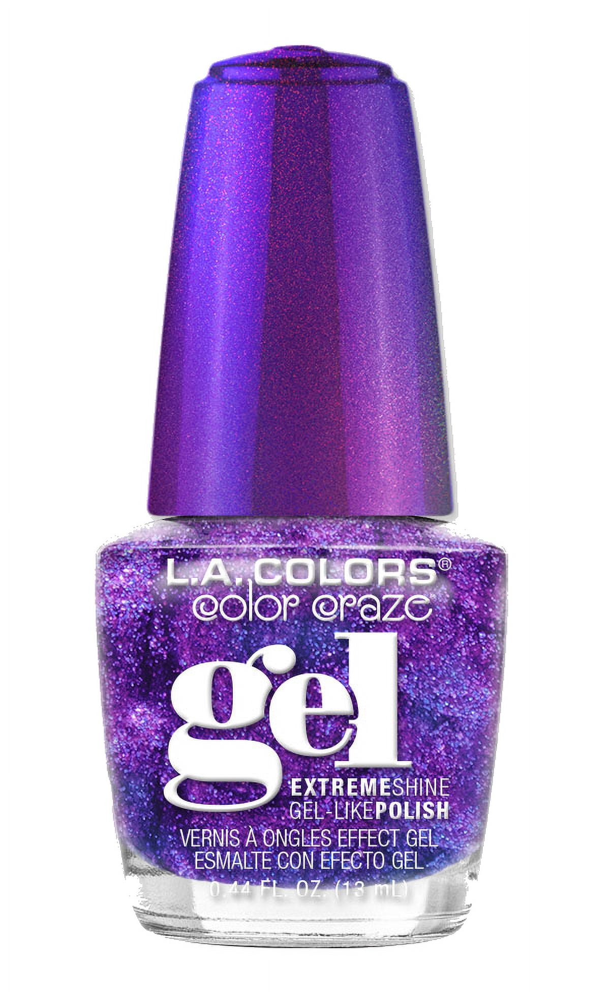 (3 pack) L.A. COLORS Gel-like Nail Polish, Ravishing Gown, 0.44 fl oz