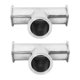 thumbnail image 1 of 2X 51MM T de 2 Pulgadas Y 3 Vías de Acero Inoxidable de Tee S304 Tipo de Triple Abrazadera Sanitaria Virola de Soldadura de 3 Vías OD 64MM Accesorios de Tubería Luz de la Luna, 1 of 1