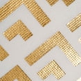 thumbnail image 2 of Contemporary Home Living Set of 4 White and Gold Nonwoven Polyester Cube Storage Bin with Double, 2 of 3