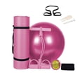 thumbnail image 1 of 3PCS Yoga Set Kit Yoga Mat Exercise Ball Pull Rope Pedal Ankle Puller Fitness Home Gym Sport Equipment Indoor Outdoor Exerciser, 1 of 8