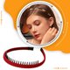 thumbnail image 3 of Jumpingount Nuevas bandas para el cabello para mujeres y niñas, diadema con aro para el cabello, accesorios para el cabello con dientes, diadema Accesorio para el cabello Vino tinto, 3 of 6