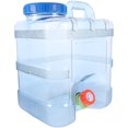 thumbnail image 4 of Contenedor de agua para exteriores, jarra de agua de gran capacidad, cubo de agua portátil para PC, suministros para acampar, 4 of 7