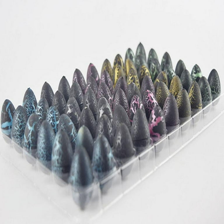 5 Piece Magic Hatching Growing Small Black Cracked Dinosaur