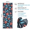 thumbnail image 2 of Pioneer Flower Floral Print Pattern Hot Yoga Mat Towel Non Slip for Hot Yoga - Quick-Drying Yoga Mat Cover with 4 Corner Pockets with Travel Bag - Hot Yoga Towel Non Slip 70"x26", 2 of 6