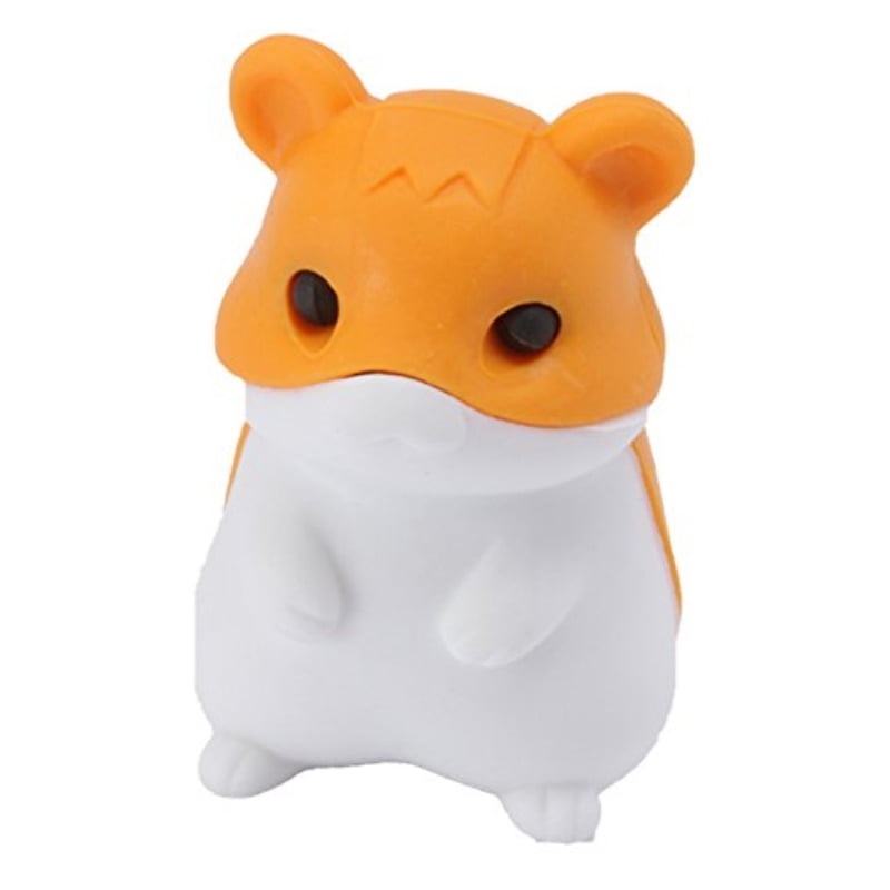 cute orange hamster eraser from japan by iwako