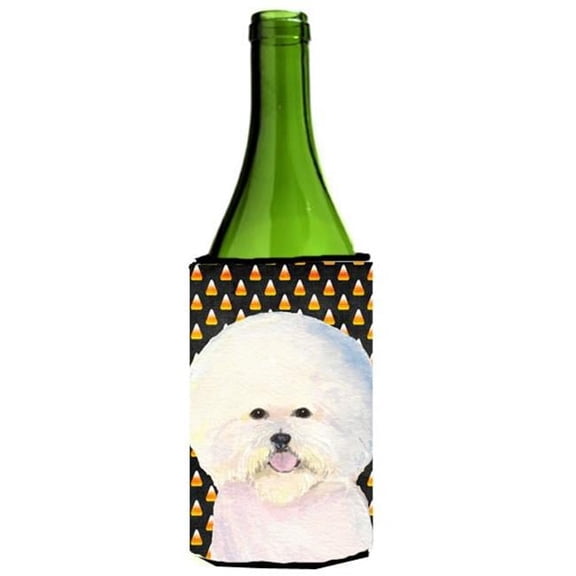 Bichon Frise Halloween Portrait Wine Bottle Hugger - 24 oz.
